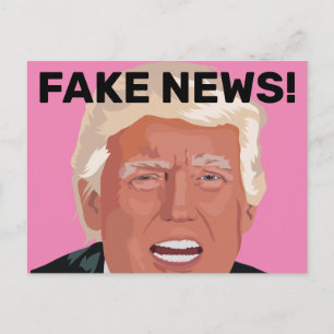 FAKE NEWS! DONALD TRUMP-BRIEFKAARTEN BRIEFKAART