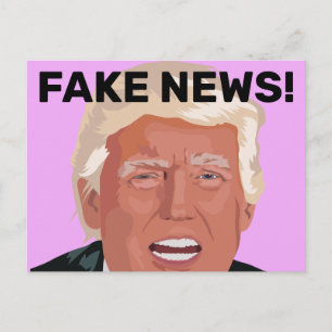 FAKE NEWS! DONALD TRUMP-BRIEFKAARTEN BRIEFKAART
