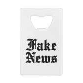 Fake News Kredietkaart Flessenopener (Achterkant)