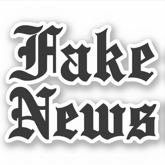 Fake News Sticker (Voorkant)