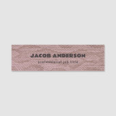 Fake Pink Snakeskin Name Tag (Voorkant)