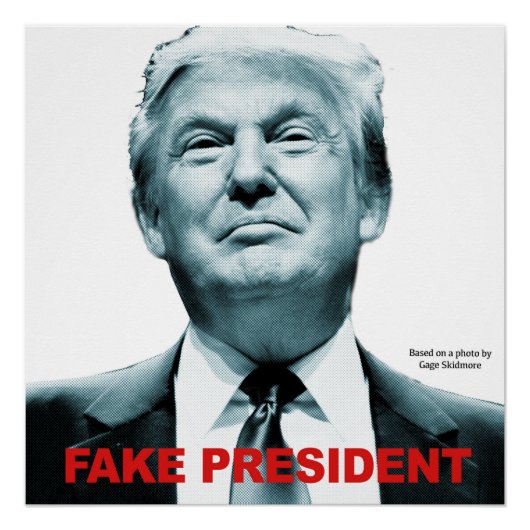 Fake President (Trump) Perfect Poster (Voorkant)