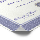 Fake Presidential Pardon Jouw tekst Poster (Hoek)