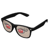 Fake Red Animal Eyes lunettes de soleil (Angulaire)