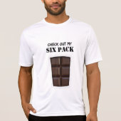 Fake Six Pack Abs (chocolade) T-shirt (Voorkant)