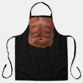 Fake Six pack-sletters met een schilderdoek grappi Schort (Voorkant)