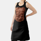 Fake Six pack-sletters met een schilderdoek grappi Schort (Insitu)