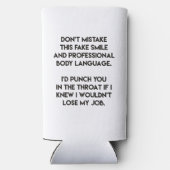 Fake Smile - Funny, Sarcastic Quote (Achterkant)