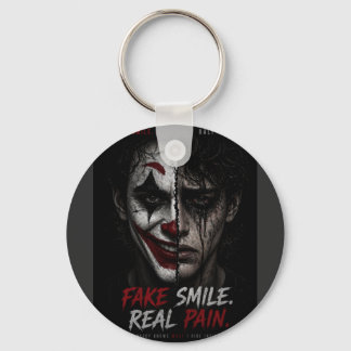 “Fake Smile, Real Pain: The Truth Behind Man Sleutelhanger