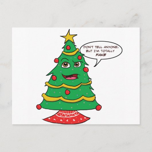 Fake Tree Briefkaart (Voorkant)