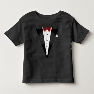 Fake Tuxedo Costume Kinder Shirts