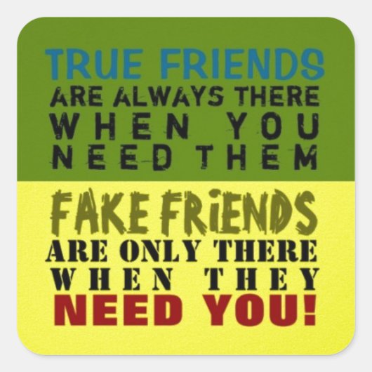 FAKE vs VUE ~ Stickers (Devant)