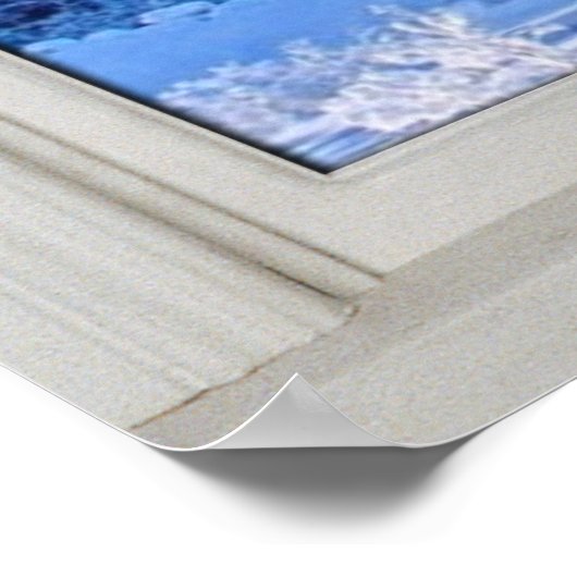 Fake Window Illusion - Poster de la scène de neige (Coin)