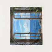 Fake window landscape wandkleed (Voorkant)