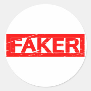 Faker Stamp Ronde Sticker