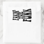 Fakin' the Funk Rechthoekige Sticker (Tas)