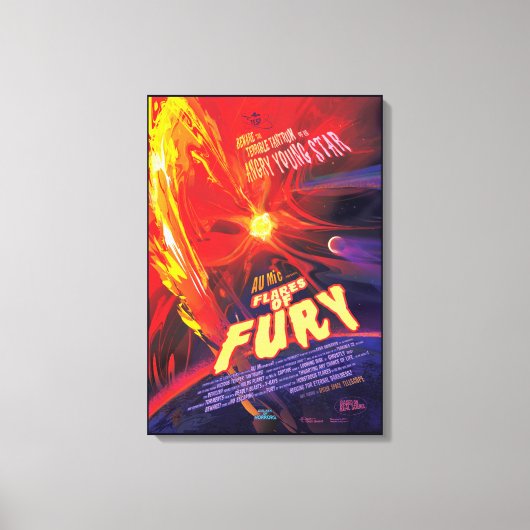 Fakkels van Fury Poster, au microscopii. Canvas Afdruk (Voorkant)