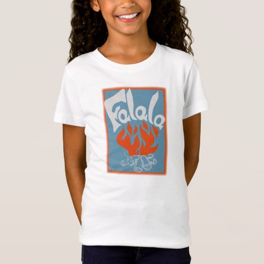 FaLa  blok afdrukken T-shirt (Voorkant)