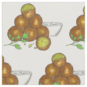 Falafel Balls Midden-Oosters Kikkererwten Egyptisc Stof