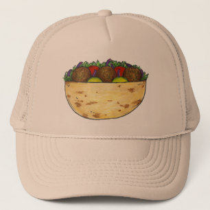 Falafel Pita Sandwich Mediterranean Food Foodie Trucker Pet