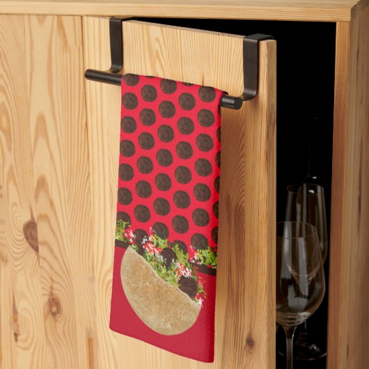 Falafel Sandwiches Theedoek (Derde Gevouwen)