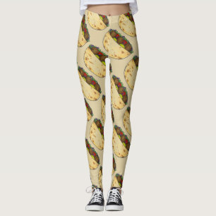 Falafel Stuffed Pita Mediterranean Sandwich Food Leggings