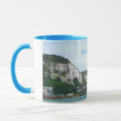 Falaises blanches tasse de souvenir de Douvres, (Gauche)
