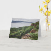 Falaises de carte de voeux de Magho (Fleur jaune)