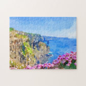 Falaises de fleurs de Moher Puzzle aquarelle (Horizontal)