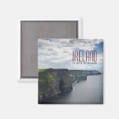 Falaises de Moher en Irlande aimant texte (Recto/Verso)