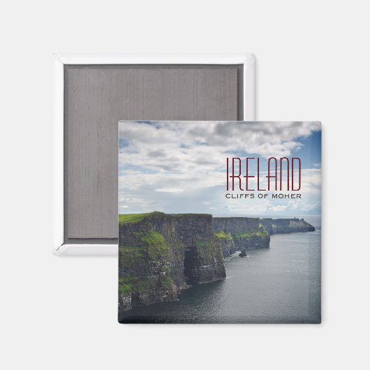 Falaises de Moher en Irlande aimant texte (Recto/Verso)