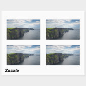 Falaises de Moher en Irlande autocollant rectangul (Feuille)