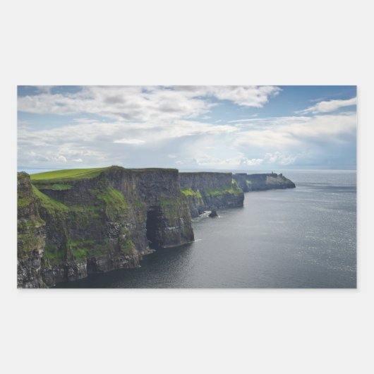 Falaises de Moher en Irlande autocollant rectangul (Devant)