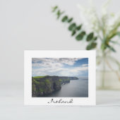 Falaises de Moher en Irlande carte postale texte b (Debout devant)