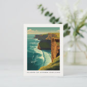 Falaises de Moher Irlande Carte postale Voyage (Debout devant)