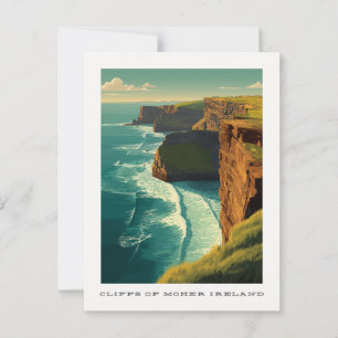 Falaises de Moher Irlande Carte postale Voyage