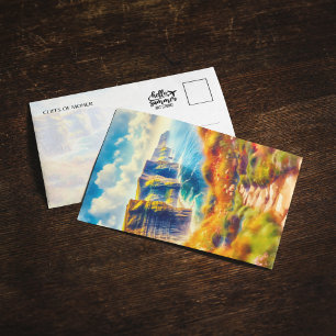 Falaises de Moher Irlande Watercolor Carte postale