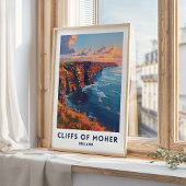 Falaises De Moher Travel Imprimer Poster Irish Wal