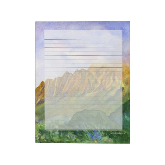 Falaises de soleil Bloc-notes Kauai Hawaii (Tourné)