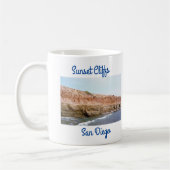 Falaises du coucher de soleil San Diego Mug (Gauche)