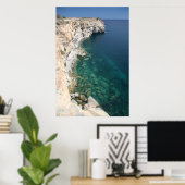 Falaises - Point sud de Malte 1 affiche (Bureau à domicile)