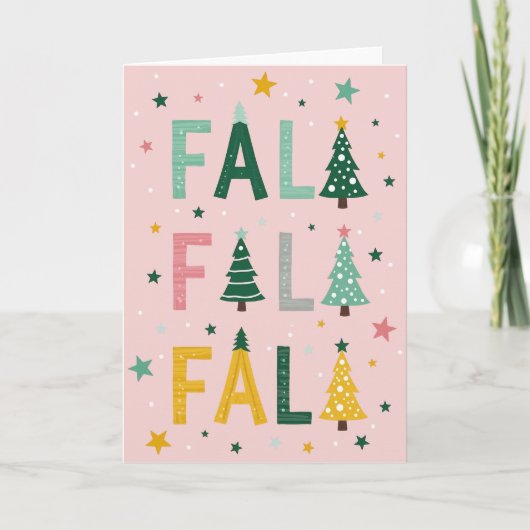 Falala Kerstboom Kaart (Voorkant)