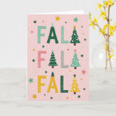 Falala Kerstboom Kaart (Gele Bloem)