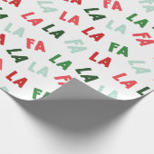 FaLaLa Kerstmis Cadeaupapier (Hoek)