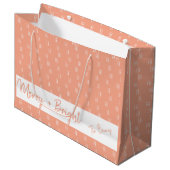 Falala rose avec nom personnalisé Sac cadeau (Devant Angle)