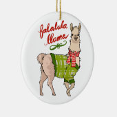 Falalala Llama Keramisch Ornament (Rechts)