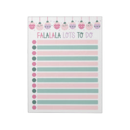 FaLaLaLa Lots to Do Christmas Shopping List Notitieblok