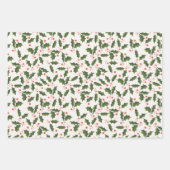 Falalala Script Kerstvakantie Inpakpapier Vel (Voorkant 3)