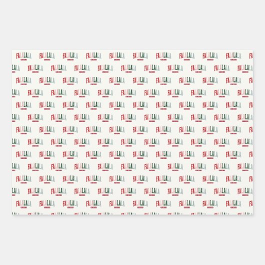 FALALALA VIBES Holiday Inpakpapier Vel (Voorkant)