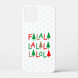 FaLaLaLaLaLaLa Kerstbomen Sneeuwvlokken iPhone 12 Mini Hoesje